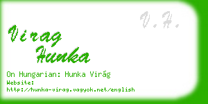 virag hunka business card
