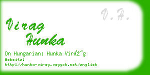 virag hunka business card